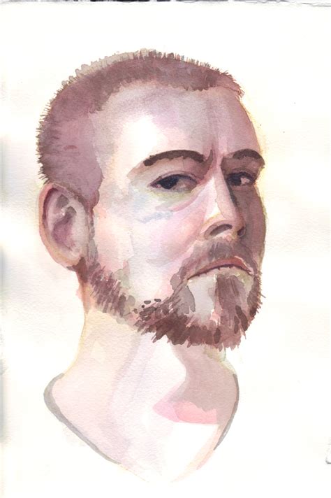 David Winters — Self Portrait In Watercolor