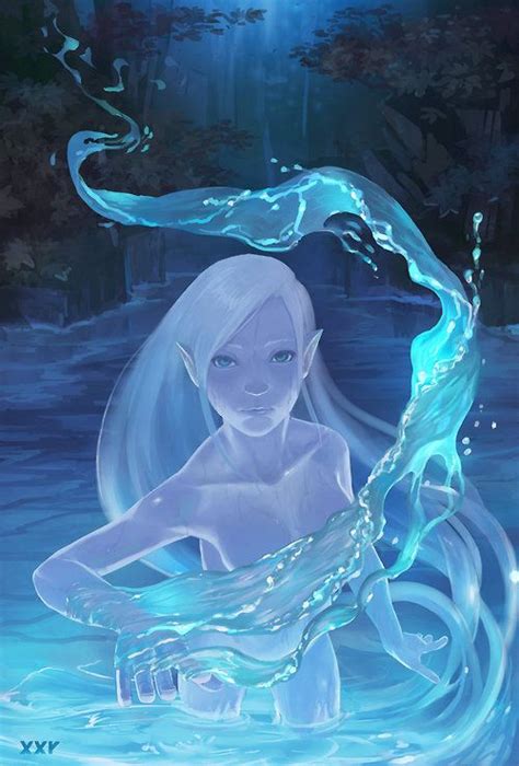 Water Elf 1280 By Xiongrong Art Fantasy Art Mermaid Art