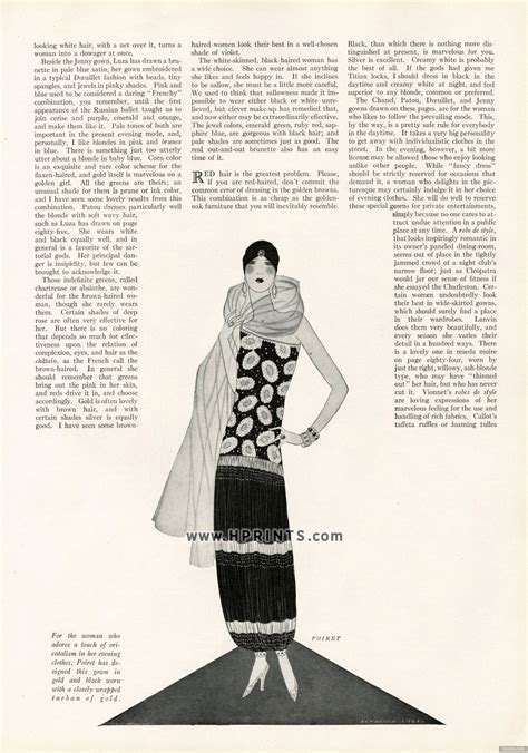 Paul Poiret 1927 Orientalism Evening Dress, Reynaldo Luza — original fashion print | Paul poiret ...