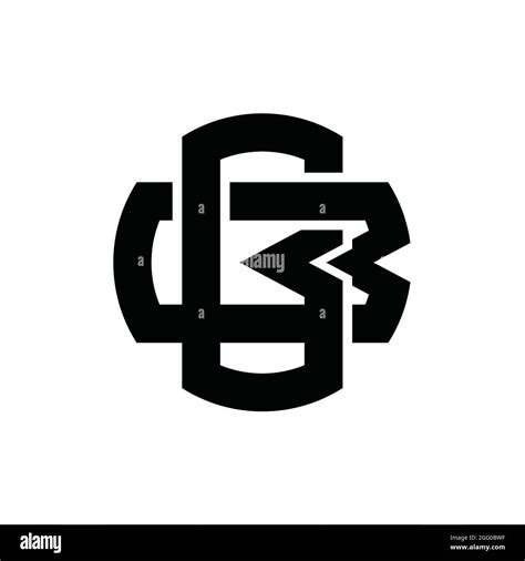 Bb Logo Monograma Con Plantilla De Diseño Vintage De Estilo Superpuesto