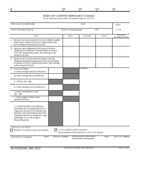 Da Form 5501 Fill Out Sign Online And Download Fillable Pdf