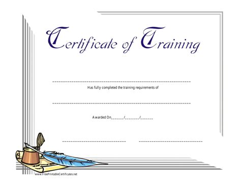 Training Certificate Template Dark Blue Download Printable Pdf