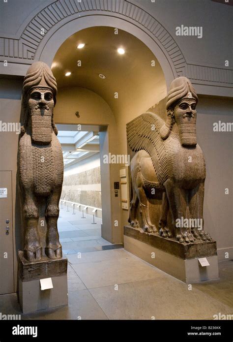 Assyrian Winged Human Head Entrance From Nimrod British Museum London