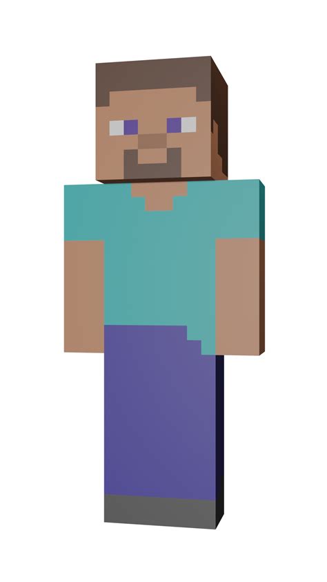 Steve From Minecraft Free 3d Fantasy Hero Models Blenderkit