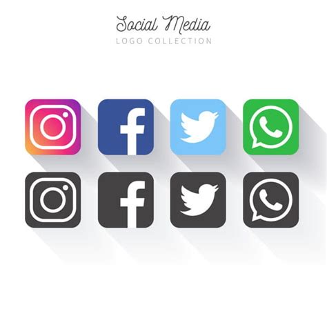 Popular Social Media Logo Collection Eps Vector Uidownload