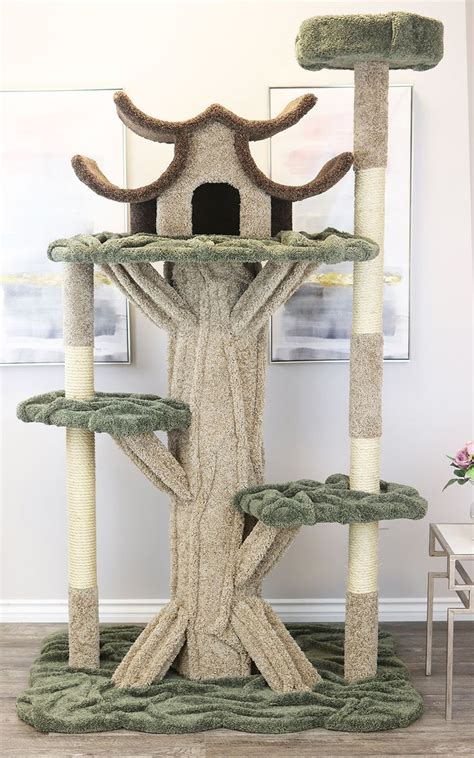 It can be a pain to find cat trees that work when you have big cats, or multiple cats, but this one fits the bill. High Quality, Made in the USA Cat Furniture, Cat Trees ...