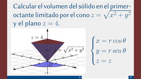 Integrales Triples Con Coordenadas Cilíndricas Youtube