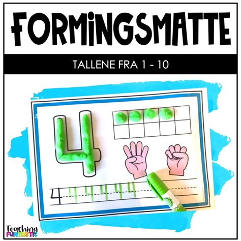 Formingsmatter Tallene 1 10 Teaching Funtastic