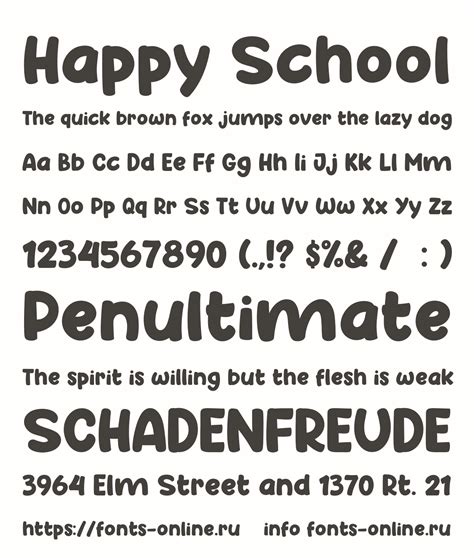 Happy School Font