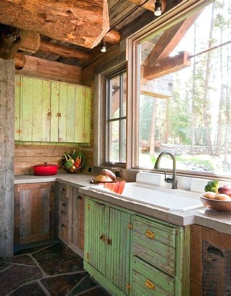 Rustic Vintage Kitchen Cabinets Inspiring Rustic Kitchen And Dining