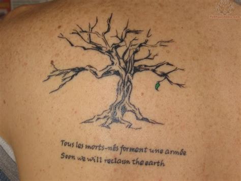 Back Shoulder Tree Tattoos