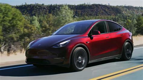 German Made Tesla Model Y Rwd Now Available In Midnight Cherry Red