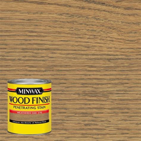 Minwax 1 Qt Wood Finish Weathered Oak Oil Based Interior Stain 4 Pack