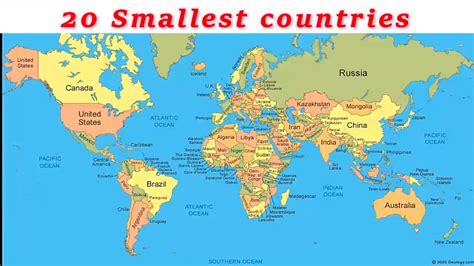 20 Smallest Countries In The World YouTube
