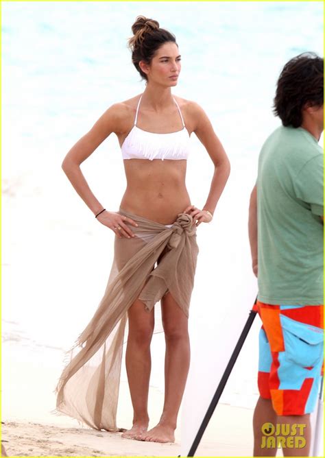 Lily Aldridge Shows Off Svelte Bikini Body For Beach Photo Shoot