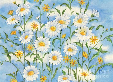 Heavenly Daisies Painting By Paul Brent Pixels