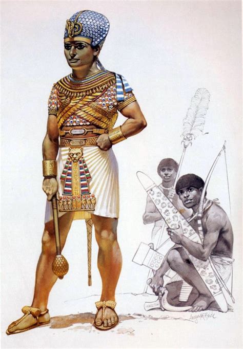 Egyptian Pharaoh Of The 15th Century Bc Wearing Armour Warriors