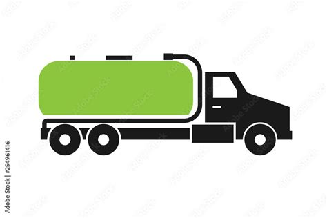 Septic Tank Truck Icon Clipart Image Isolated On White Background เวกเตอร์สต็อก Adobe Stock