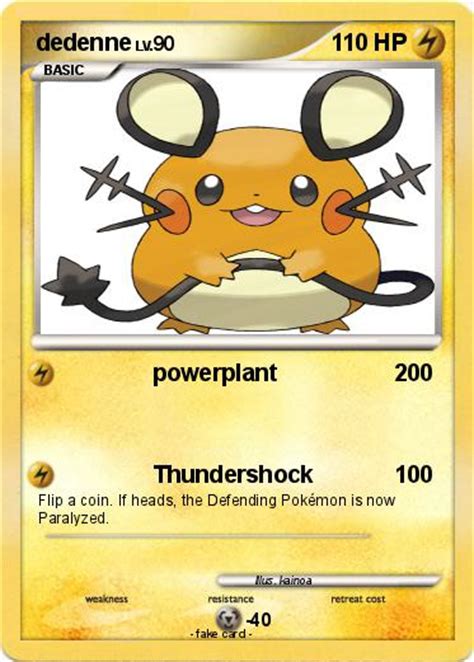 Pokémon Dedenne 1 1 Powerplant My Pokemon Card