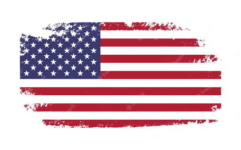 Premium Vector American Flag In Grunge Style Vector Usa Flag