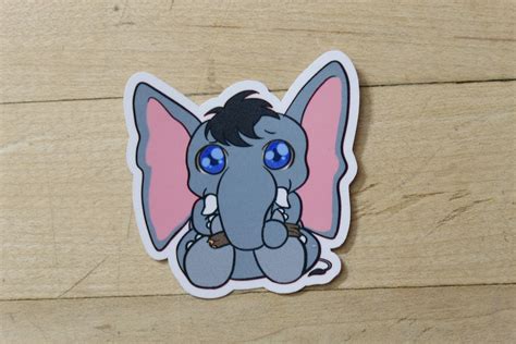 Chibi Elephant Sticker Inspired By Magic The Gathering Decals Etsy