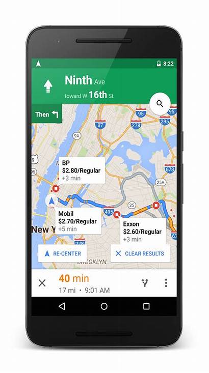 Google Maps Map Gas Near Station Android