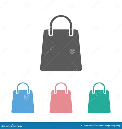 Shopping Bag Icon Bag Shopping Package Handbag Valise Briefcase