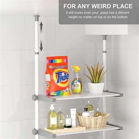 Quality Products Allzone 4 Tier Bathroom Organizer Over Toilet Shelf