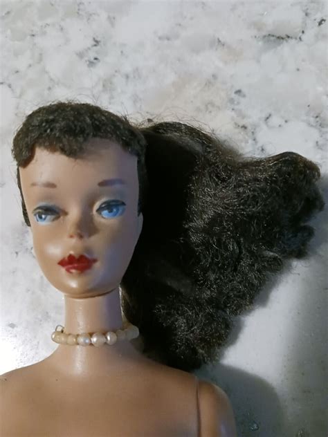Vintage Brunette Ponytail Barbie Doll S Nude TLC EBay