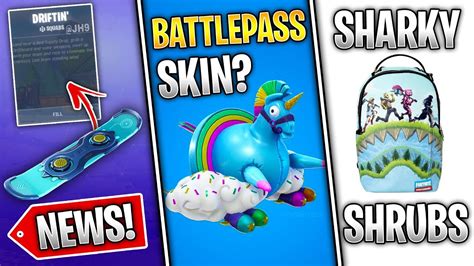 Themed missions are back with every batch coming from one of the secret. Fortnite News | Battlepass Glider, Sharky Shrubs POI ...
