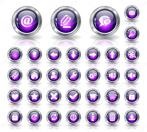 Buttons For Web Vector Stock Vector Image By ©romrash 5430022