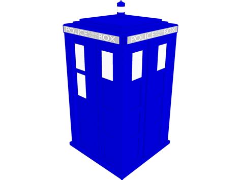 Doctor Who Tardis Exterior 3d Model 3dcadbrowser