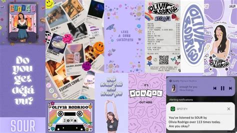 Olivia Rodrigo Sour Album Aesthetic Wallpaper For Desktop Laptop Ipad