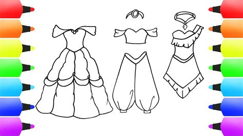Disney Princess Dress Drawings