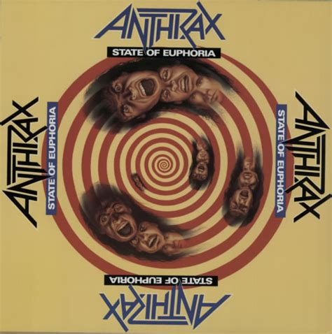 Anthrax State Of Euphoria Bandana Japanese 2 Lp Vinyl Record Set