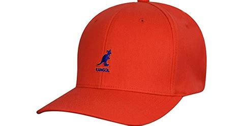 Kangol Wool Flex Fit Baseball Cap In Orange For Men Lyst