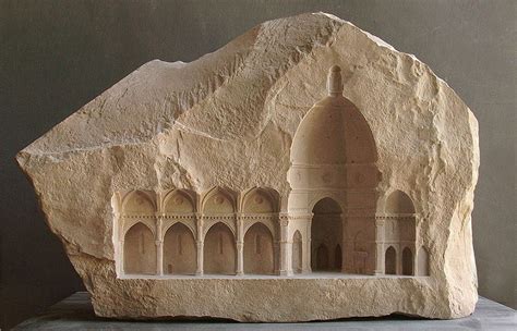 Sculptor Carves Realistic Architectural Sculptures Into Marble And