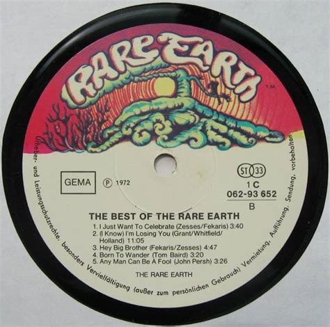 Rare Earth The Best Of The Rare Earth Lp For Sale