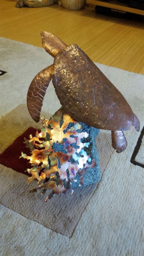 Copper Sea Turtle Sculpture Copper Alloys I Forge Iron