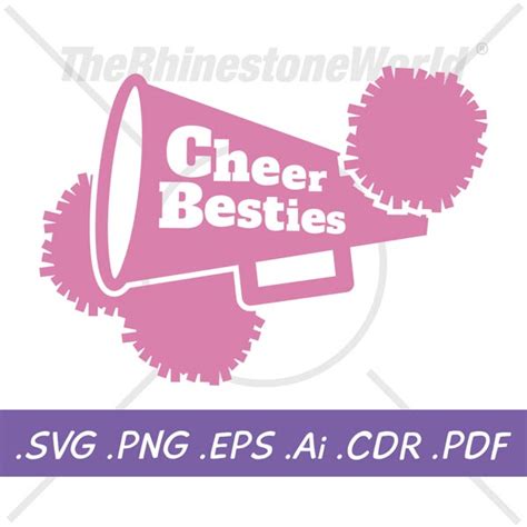 Cheer Besties Svg Design Instant Download