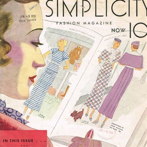 Instant Digital Download Simplicity Summer 1933 Pattern Book Etsy