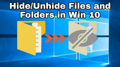 How To Hide And Unhide Files And Folders In Windows 10 Show Hidden