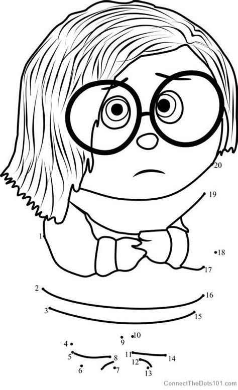 This is a picture of sadness to color or paint online from your browser without having to download or install anything, is absolutely secure. Pin on Dot to Dot for kids