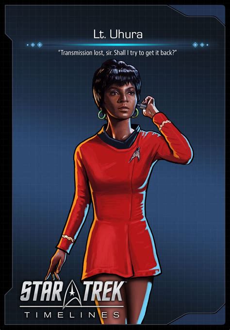 Lt Uhura In Timelines Star Trek Characters Star Trek Star Trek
