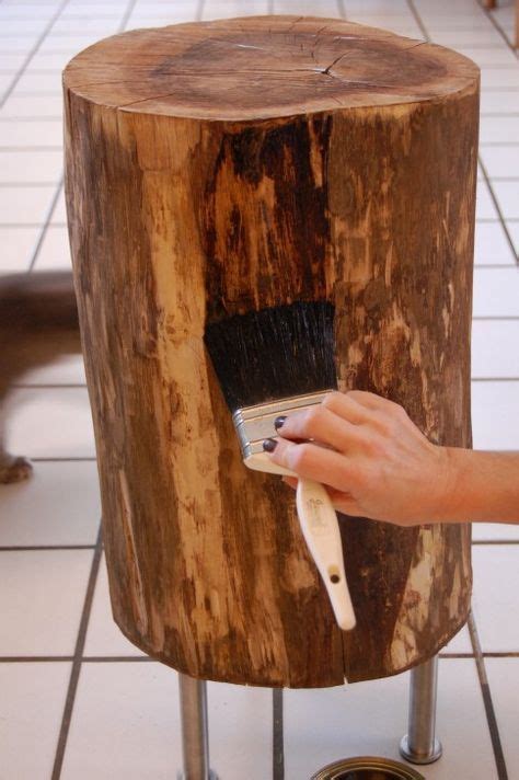 Tree Stump Tables Ive Made Two Of These Years Ago Used As My Coffee