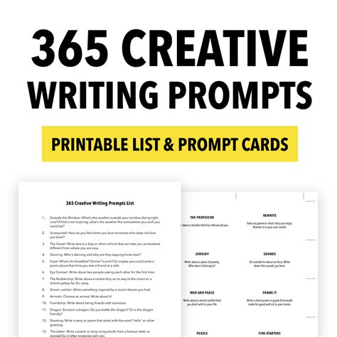365 Creative Writing Prompts Creative Writing Prompts Writing