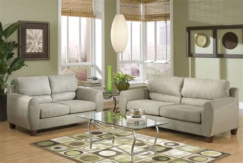 Start out by keeping it simple in the living room. Sand Microfiber Modern Living Room w/Super-Soft Pub Back ...