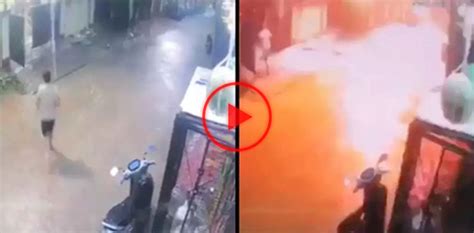 Viral Man Narrowly Escapes Lightning Strike Video