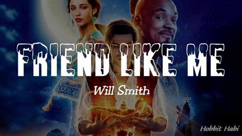 Will Smith Friend Like Me Lyrics From Aladdin Youtube