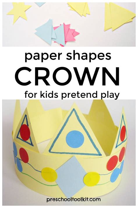 How To Make A Paper Crown For Pretend Play Preschool Toolkit